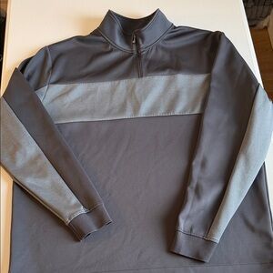 Gray and Dark Gray FootJoy Quarter-Zip Pullover